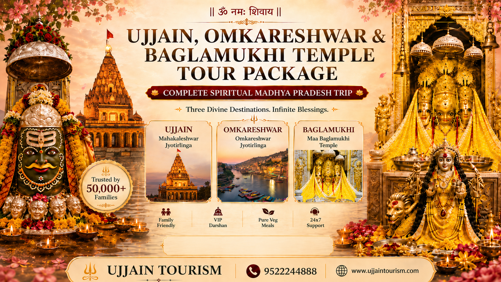 Ujjain, Omkareshwar, Baglamukhi Tour Package